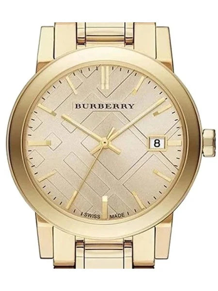 Burberry Ladies Watch The City 34mm Champagne Gold