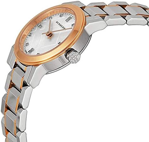Burberry Ladies Watch The City Diamonds 26mm Two Tone Rose Gold