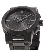 Burberry Men's Watch Chronograph The City 42mm Black PVD
