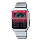 Casio Vintage Unisex Red Silver Watch