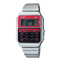 Casio Unisex Digital Watch 43mm Vintage Calculator Red