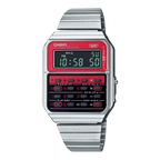 Casio Unisex Digital Watch 43mm Vintage Calculator Red