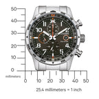 Citizen Eco-Drive Chronograph Men's Watch 43mm Black Dial