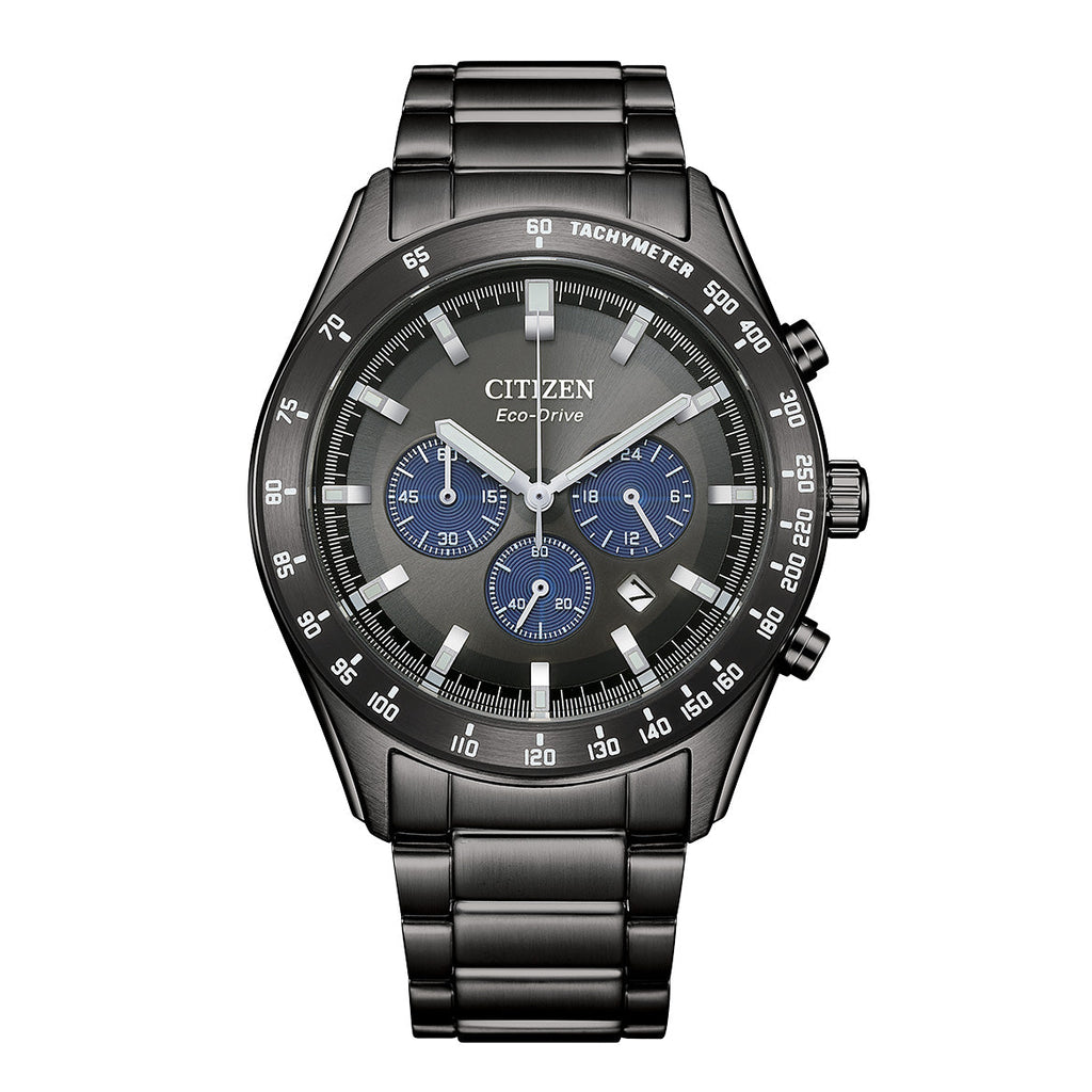 Citizen Eco-Drive Chronograph Men's Watch 43mm Black Dial