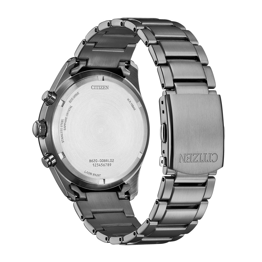 Citizen Eco-Drive Chronograph Men's Watch 43mm Black Dial
