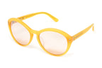 Calvin Klein Women's Sunglasses Oversized Cat Eye Yellow