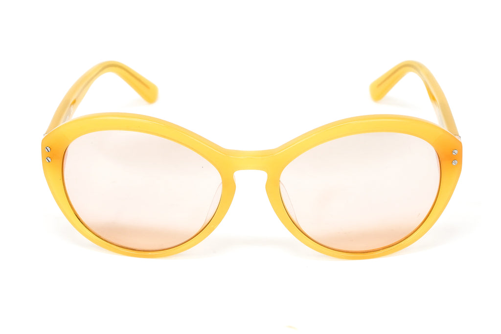 Calvin Klein Women's Sunglasses Oversized Cat Eye Yellow