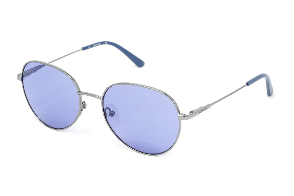 Calvin Klein Women's Sunglasses Round Purple/Gunmetal
