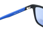 Calvin Klein Men's Sunglasses Classic Square Matte Black/Cobalt