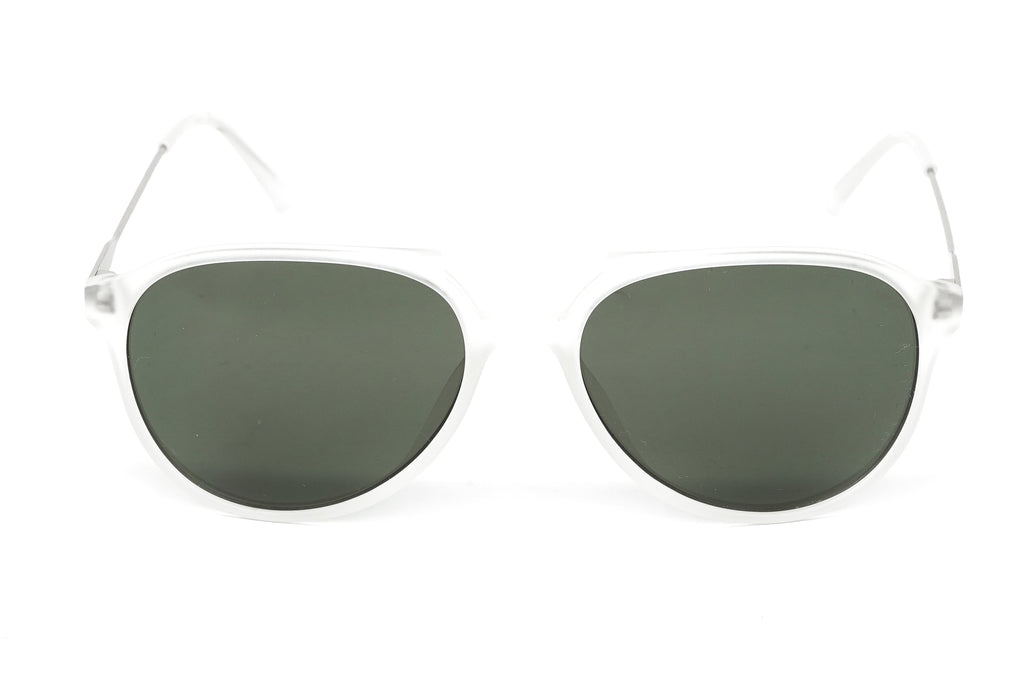 Calvin Klein Men's Sunglasses Pilot White