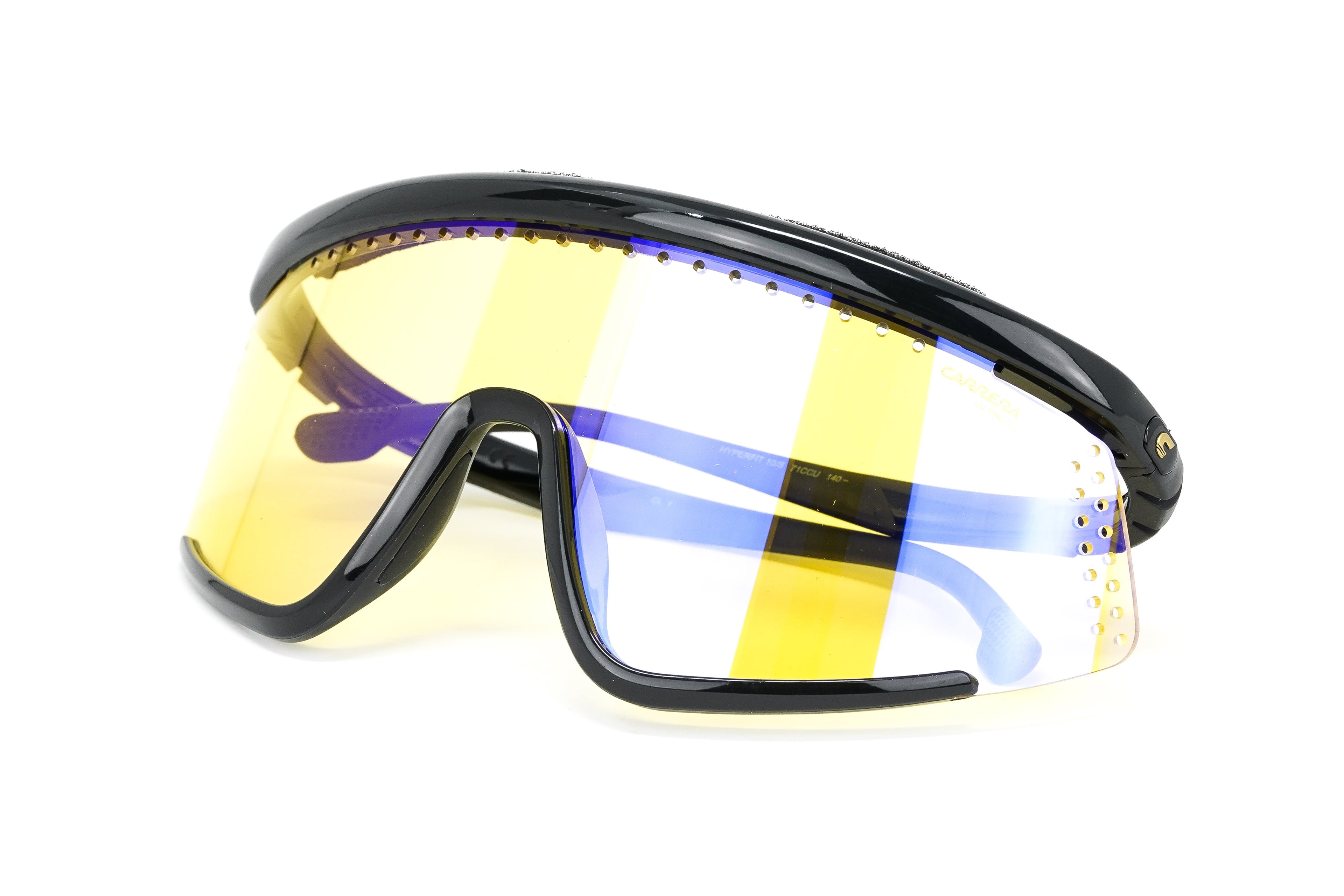 Carrera Unisex Sunglasses Shield Wap-Around Black/Yellow
