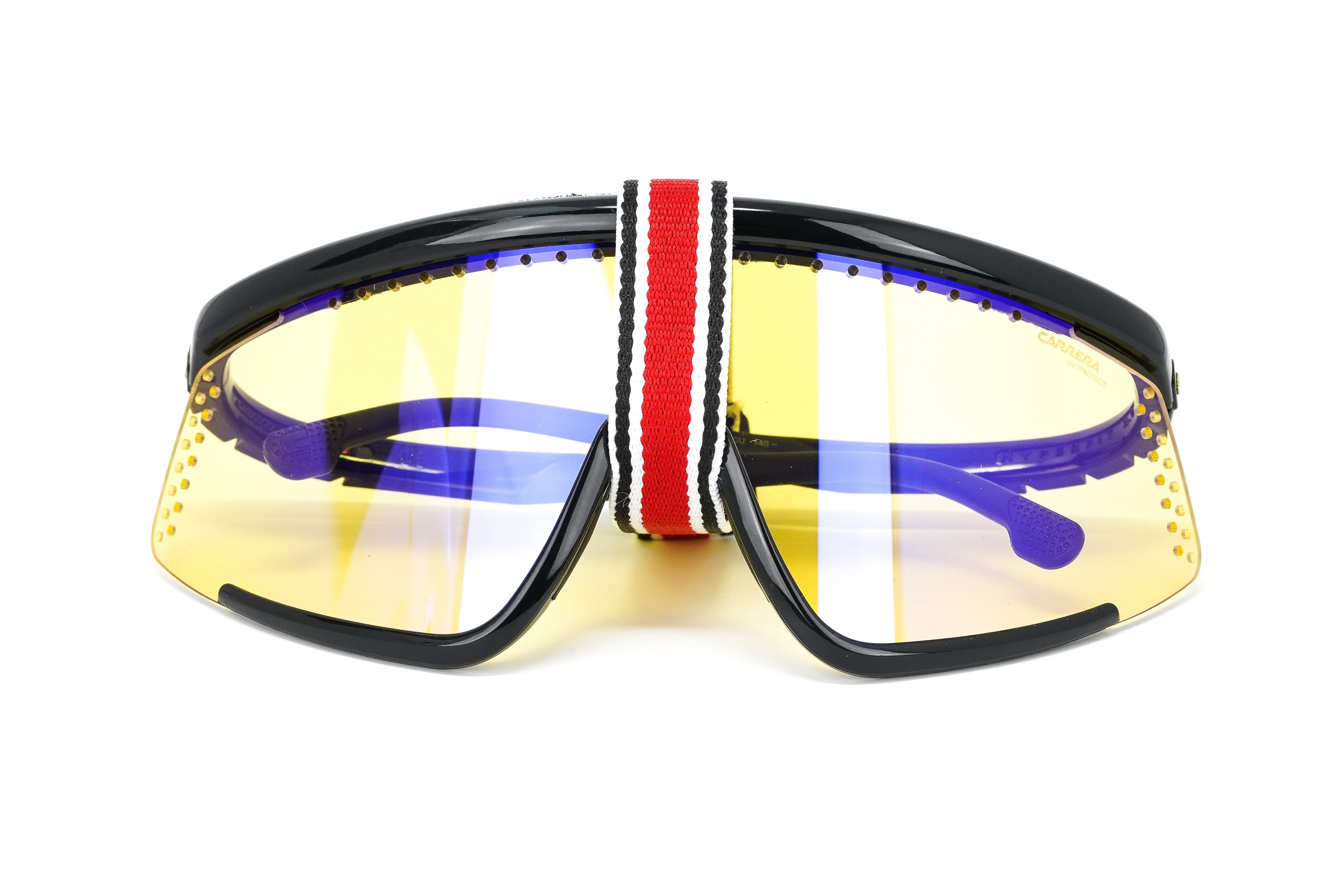 Carrera Unisex Sunglasses Shield Wap-Around Black/Yellow