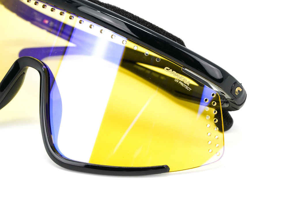 Carrera Unisex Sunglasses Shield Wap-Around Black/Yellow