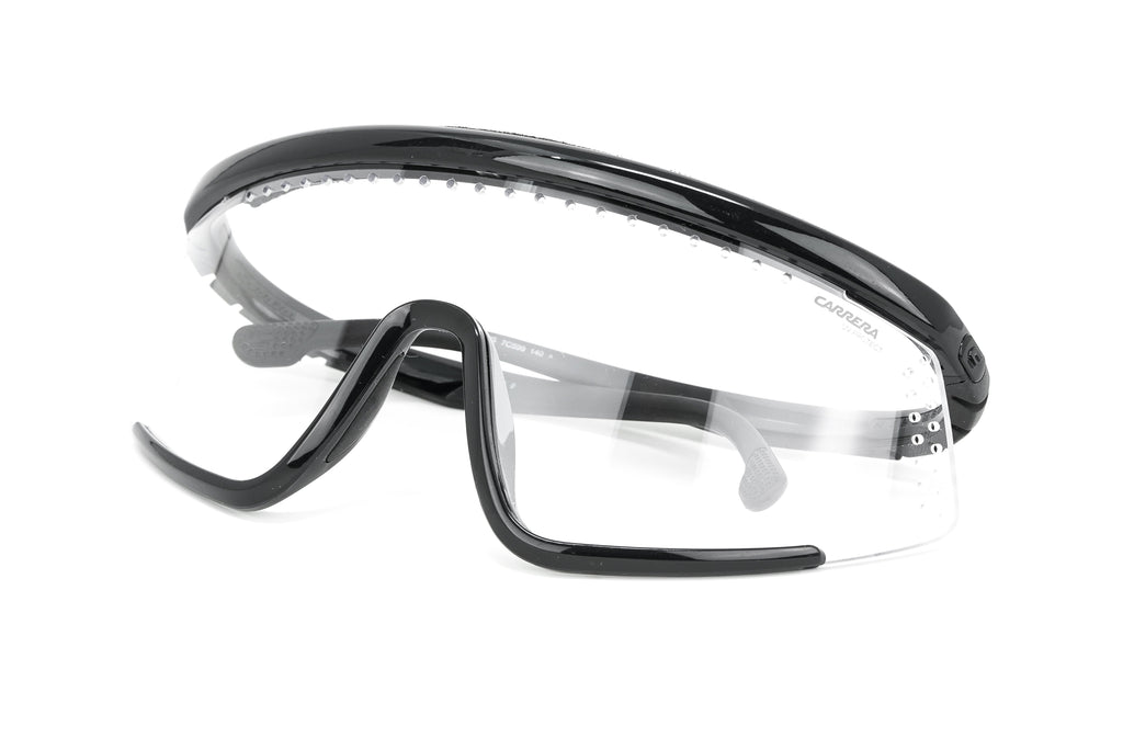 Carrera Unisex Sunglasses Shield Wap-Around Black/Clear