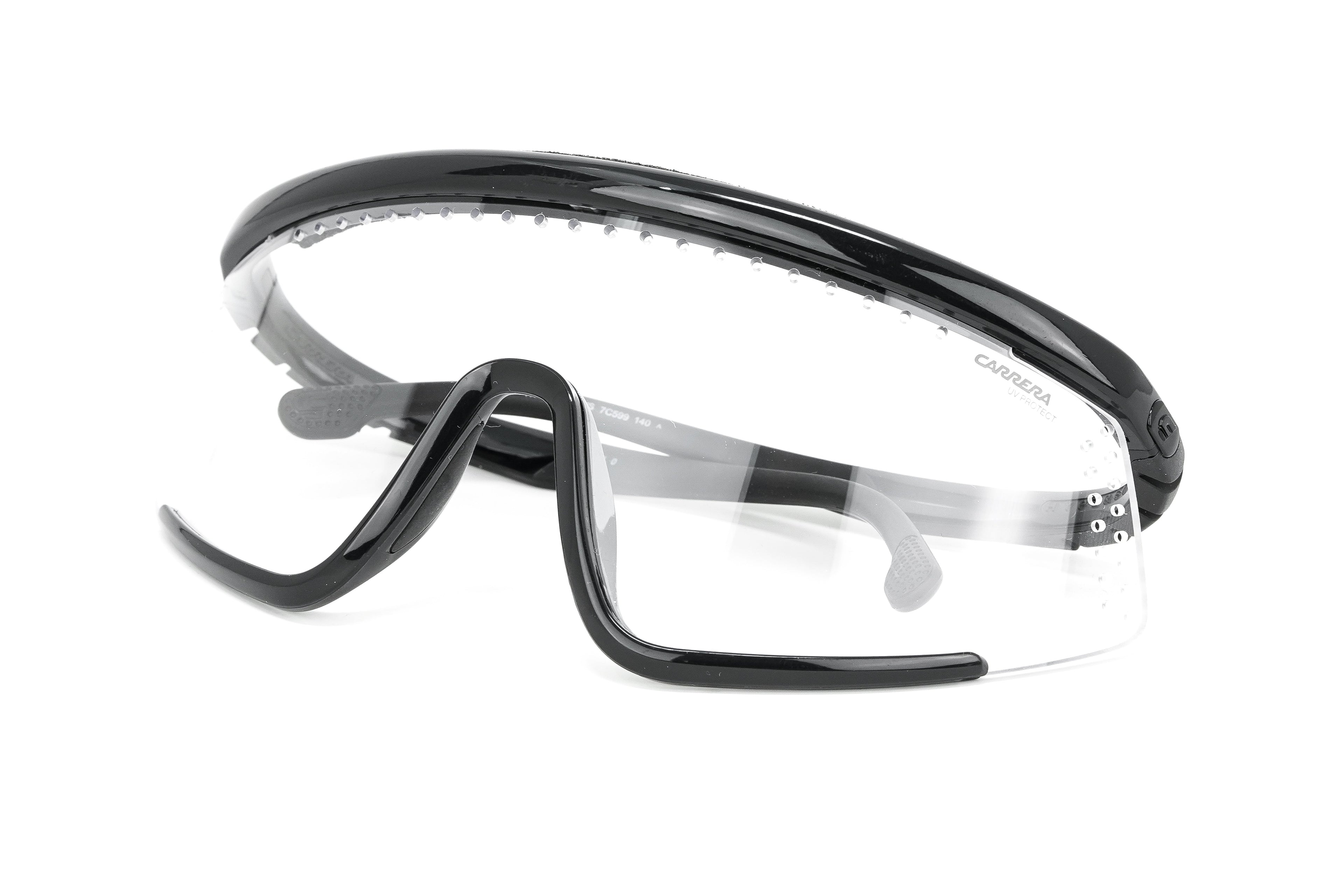 Carrera Unisex Sunglasses Shield Wap-Around Black/Clear