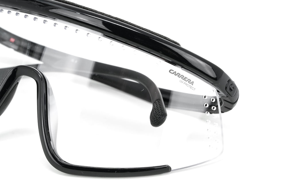 Carrera Unisex Sunglasses Shield Wap-Around Black/Clear