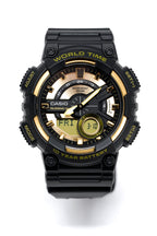 Casio Men's Watch World Time Telememo Gold/Black