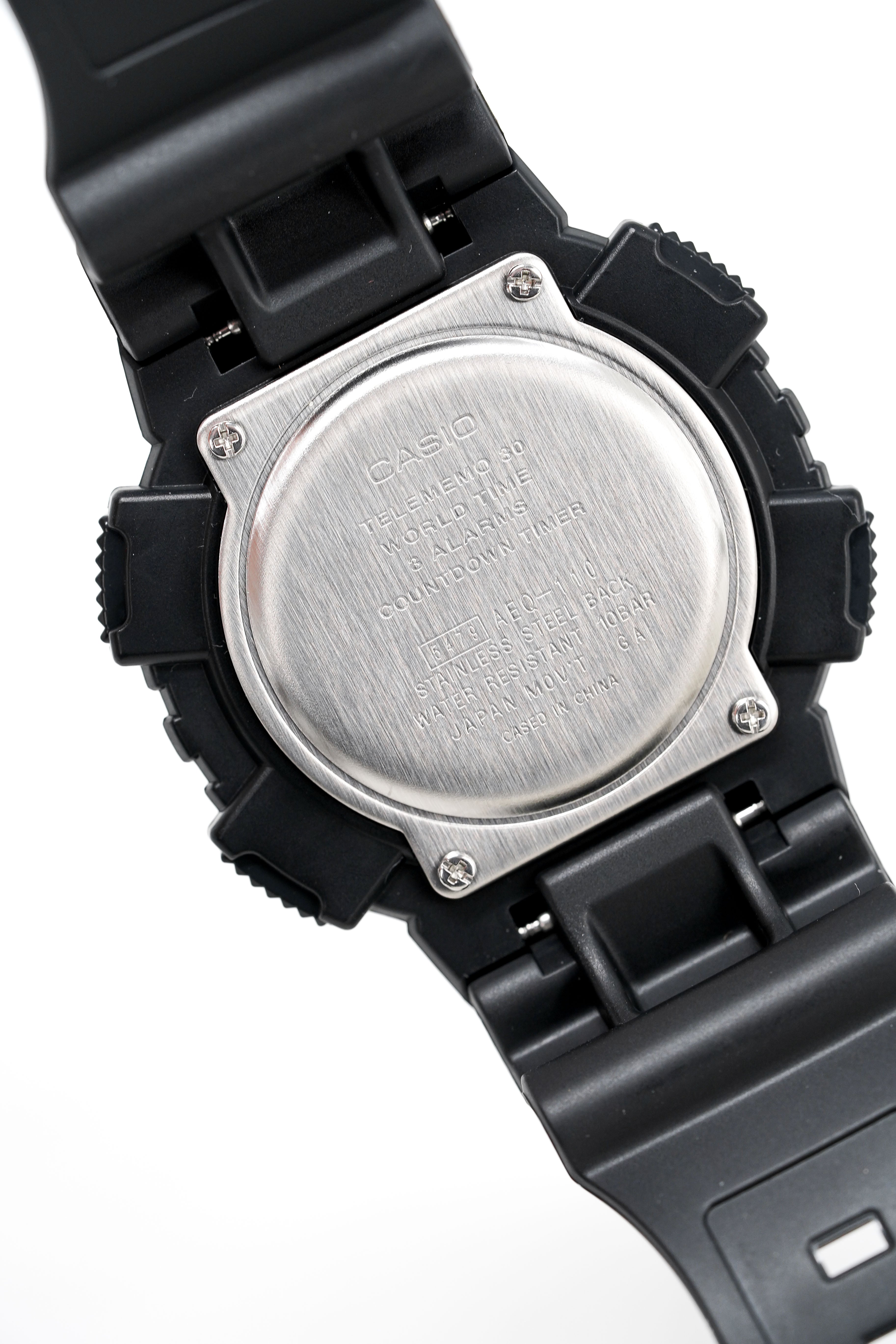 Casio Men's Watch World Time Telememo Gold/Black