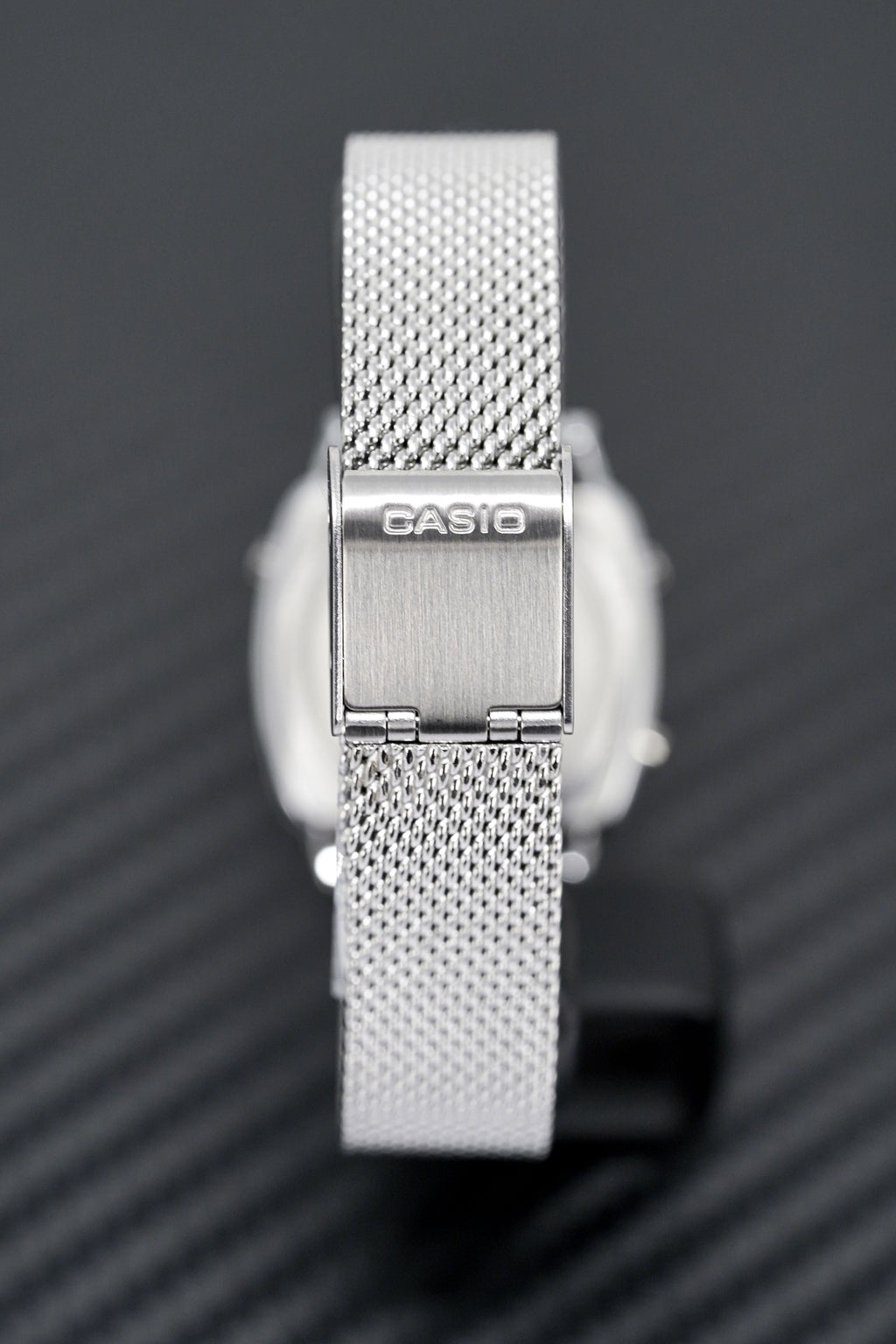 Casio Ladies Watch Digital Vintage Classic Milanese Silver