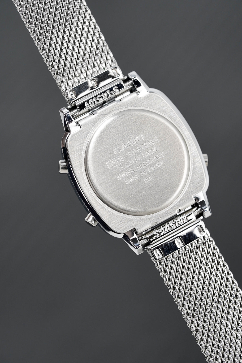 Casio Ladies Watch Digital Vintage Classic Milanese Silver