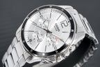Casio Chronograph 47mm Silver Men's Stainless Steel Watch