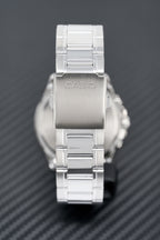Casio Chronograph 47mm Silver Men's Stainless Steel Watch