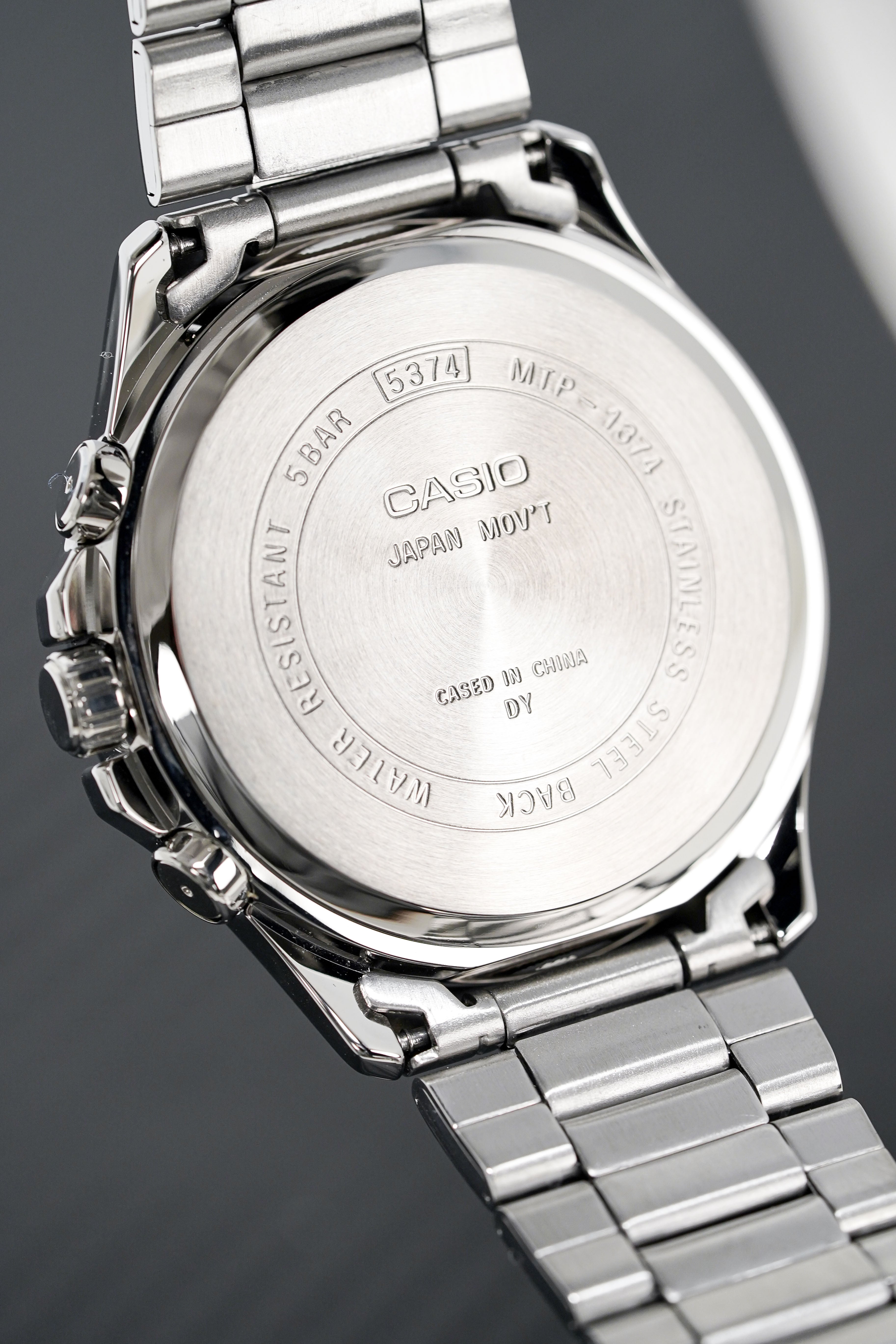 Casio Chronograph 47mm Silver Men's Stainless Steel Watch