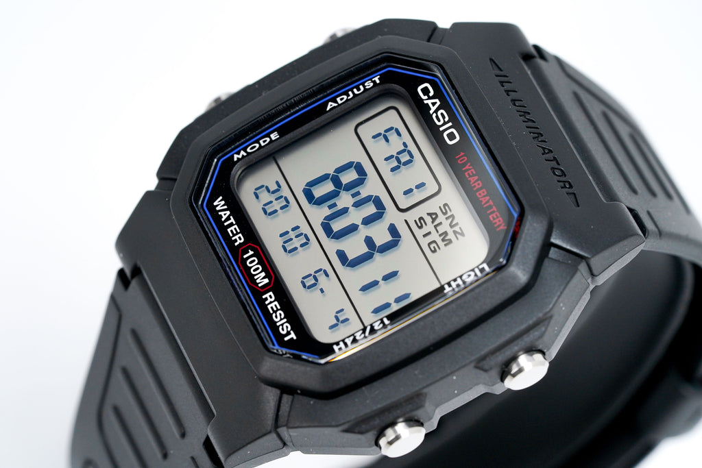 Casio Men's Watch Chronograph Digital Blue Black