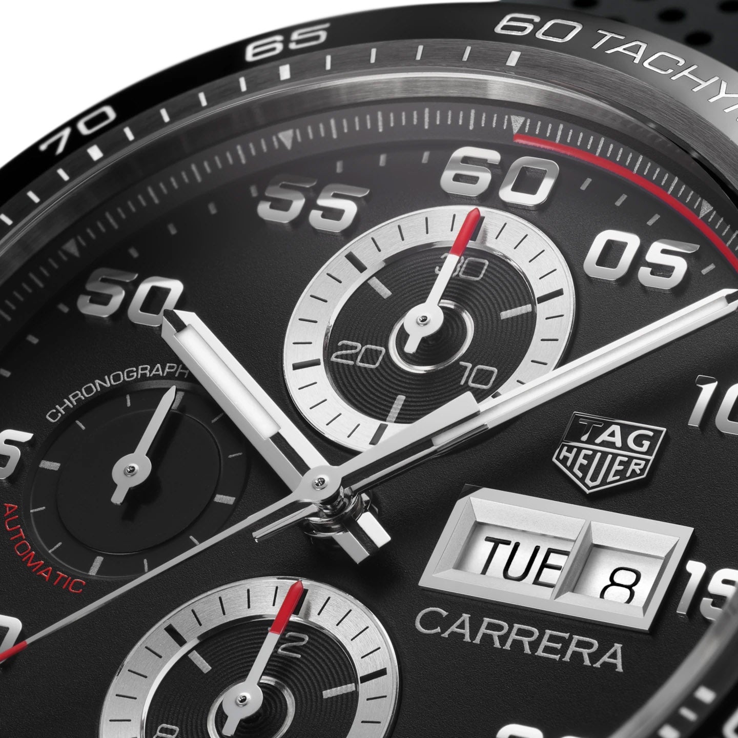 Tag Heuer Carrera Men's Black Chronograph Watch