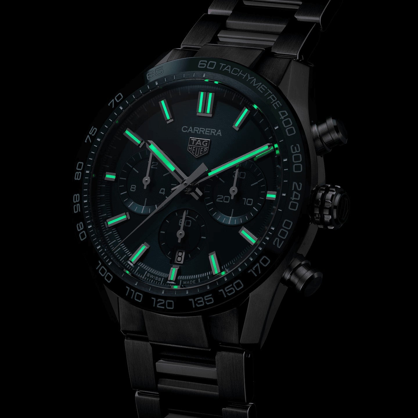 Tag Heuer Carrera Men's Green Chronograph Watch