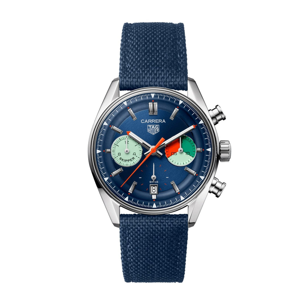 Tag Heuer Carrera Men's Blue Chronograph Skipper Watch