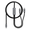 Essential 2in1 Cable - Dual USB-C Charge, 100W Power