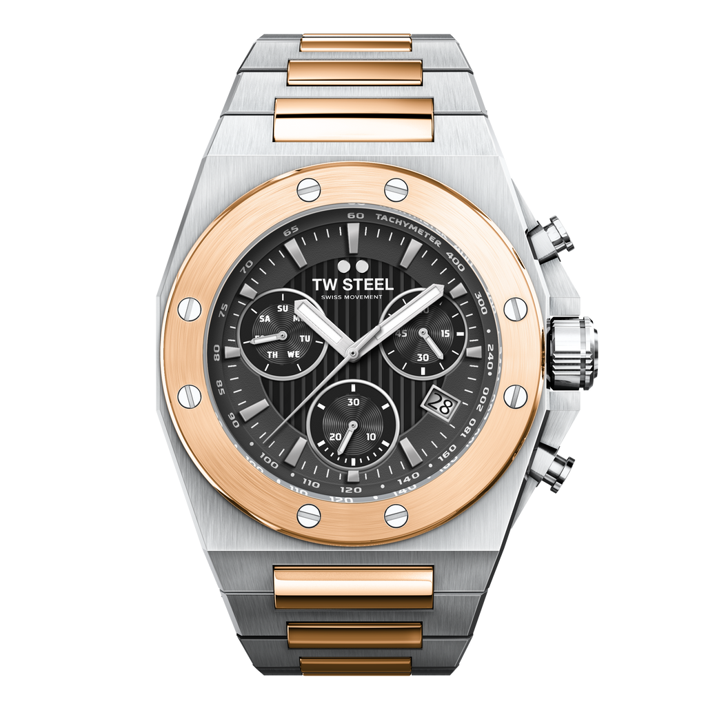 TW Steel CEO Tech 45mm Grey Men's Two-Tone Watch
