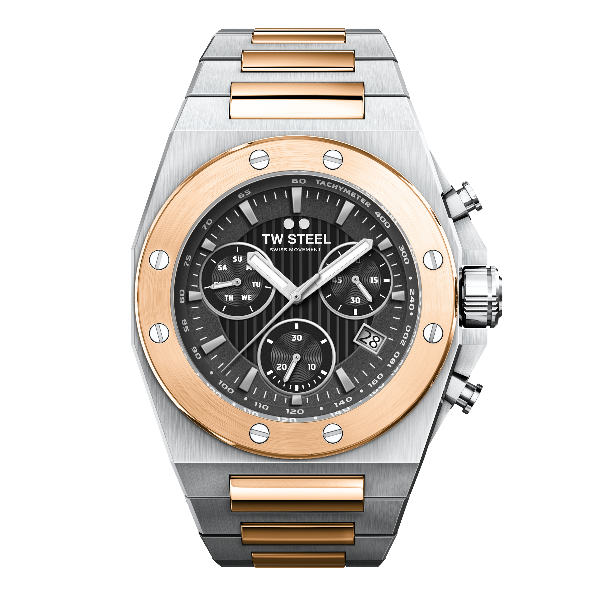TW Steel CEO Tech 45mm Grey Men's Two-Tone Watch