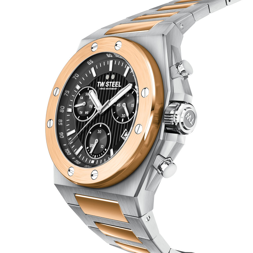 TW Steel CEO Tech 45mm Grey Men's Two-Tone Watch