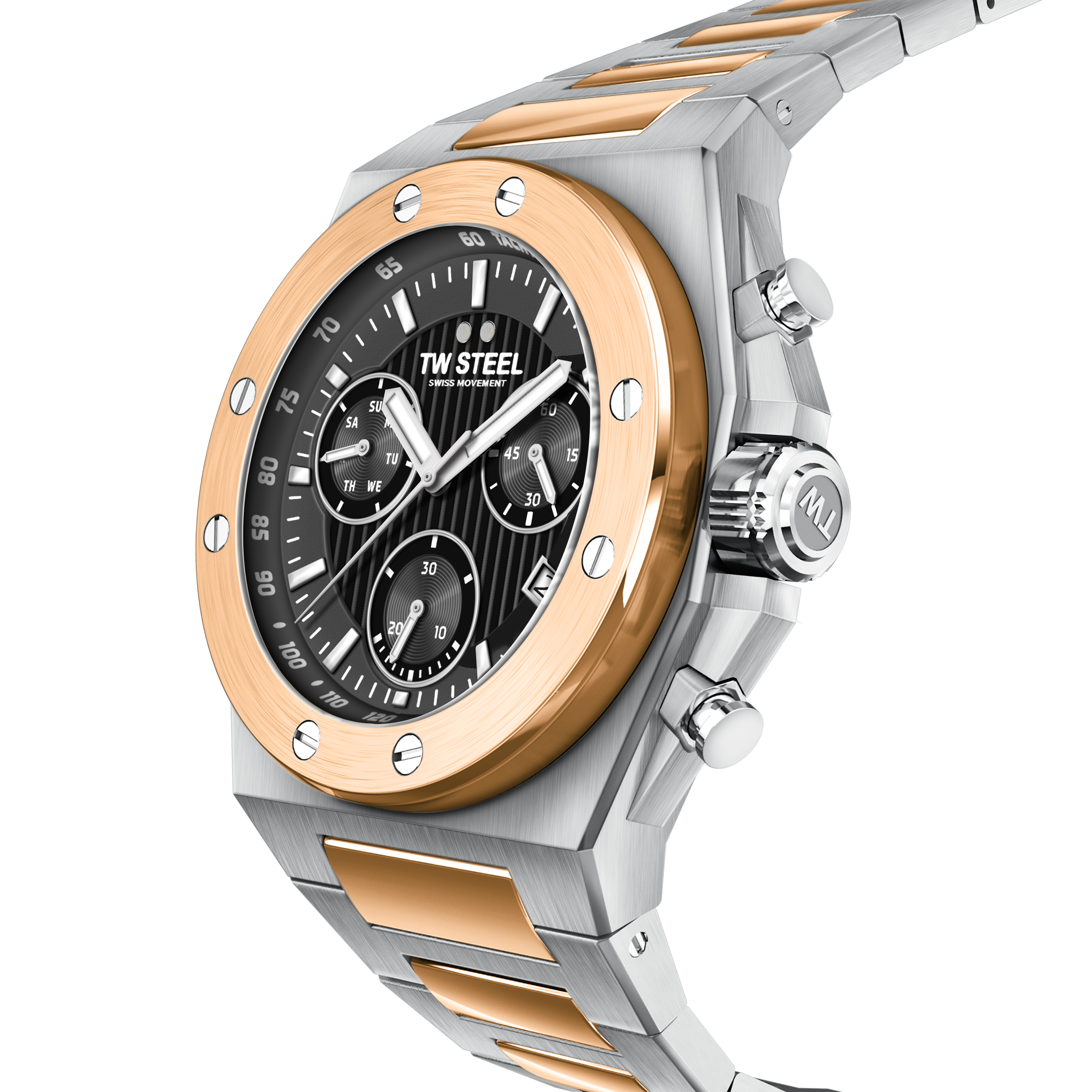 TW Steel CEO Tech 45mm Grey Men's Two-Tone Watch