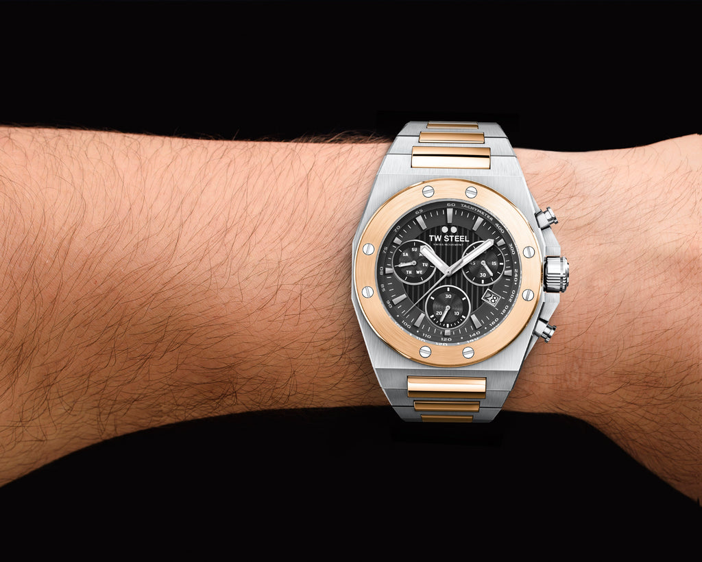 TW Steel CEO Tech 45mm Grey Men's Two-Tone Watch