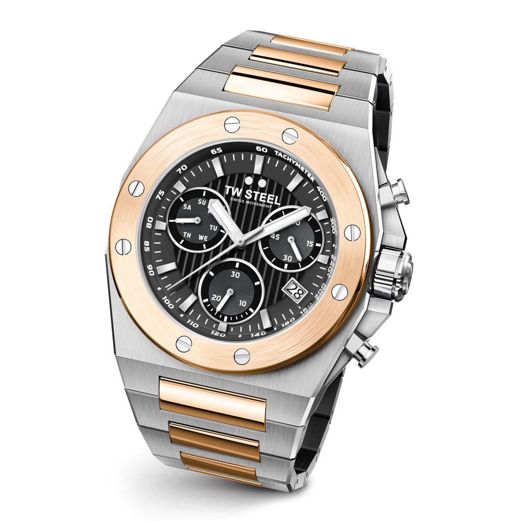 TW Steel CEO Tech 45mm Grey Men's Two-Tone Watch