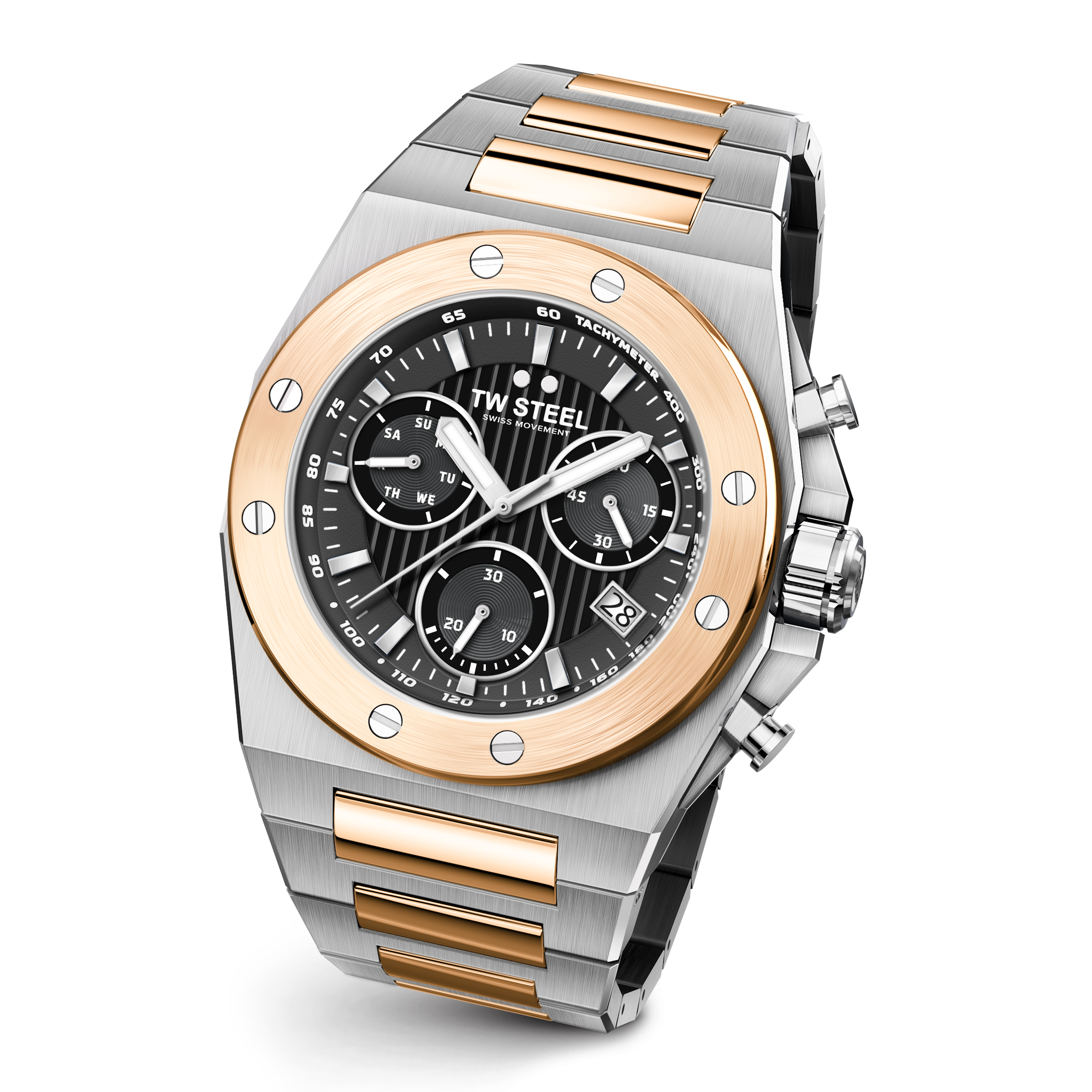 TW Steel CEO Tech 45mm Grey Men's Two-Tone Watch