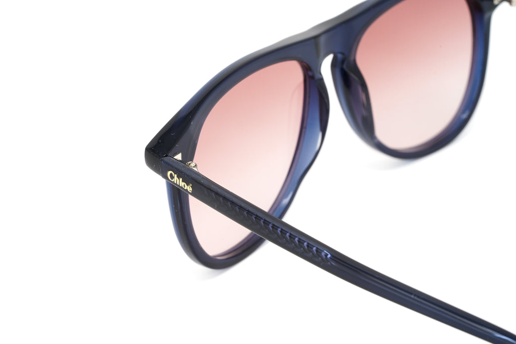 Chloé Women's Sunglasses Esther Oversized Pilot Blue/Orange
