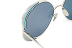 Chloé Women's Sunglasses Gemma Oversized Round Butterfly Blue