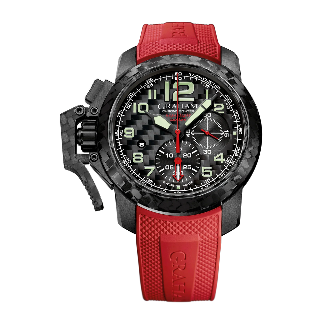 Graham Chronofighter Superlight Red Black Watch
