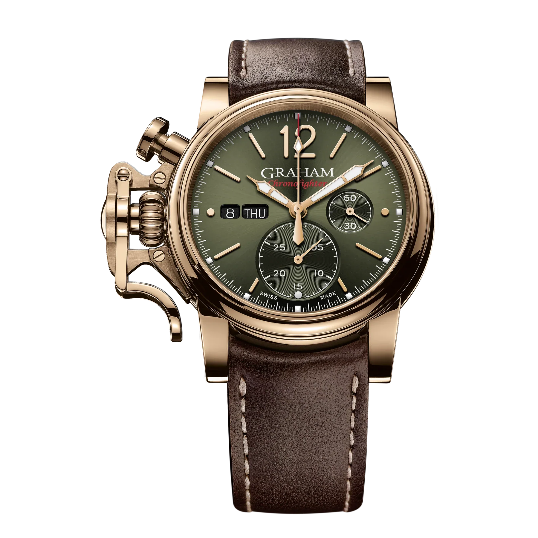 Graham Chronofighter Vintage Green Brown Watch 2CVAK.G02A