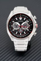 Citizen Men's Watch Eco-Drive Active Chrono Black Red