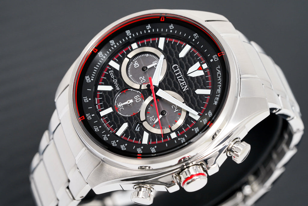Citizen Men's Watch Eco-Drive Active Chrono Black Red