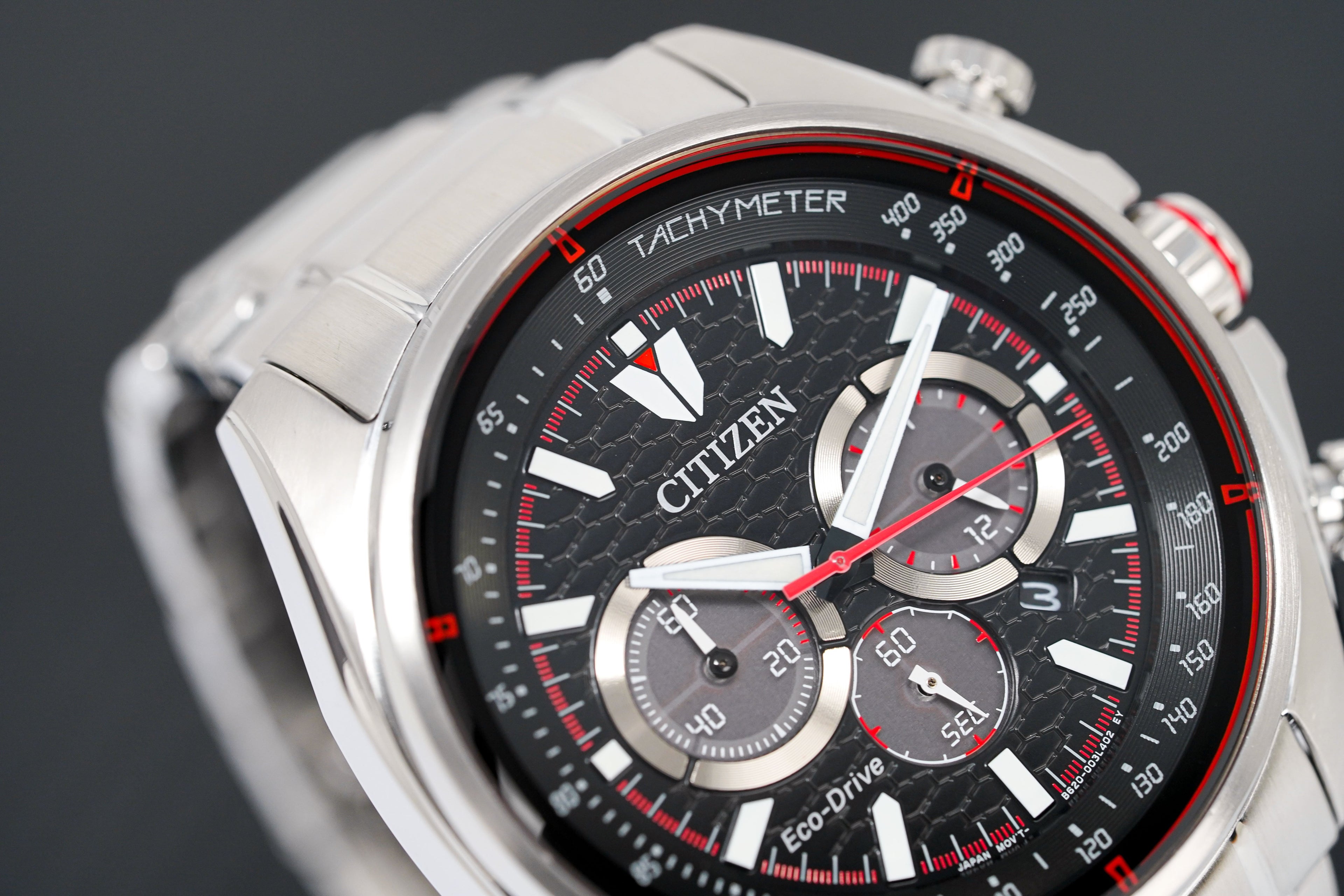 Citizen Men's Watch Eco-Drive Active Chrono Black Red