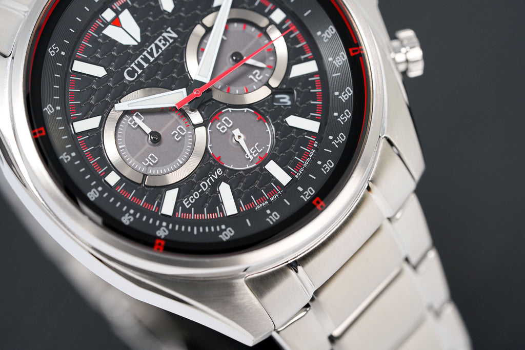 Citizen Men's Watch Eco-Drive Active Chrono Black Red
