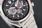 Citizen Men's Watch Eco-Drive Active Chrono Black Red