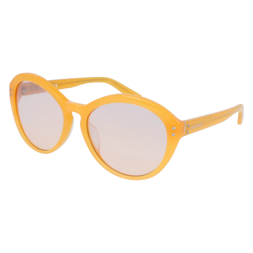 Calvin Klein Women's Sunglasses Oversized Cat Eye Yellow