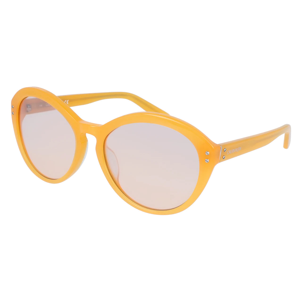 Calvin Klein Women's Sunglasses Oversized Cat Eye Yellow